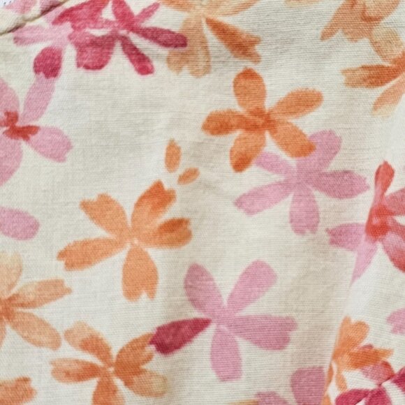 Liz Claiborne Lizport‎ Sheath Dress Women Size 6 Linen Blend Yellow Pink Floral - Picture 5 of 16